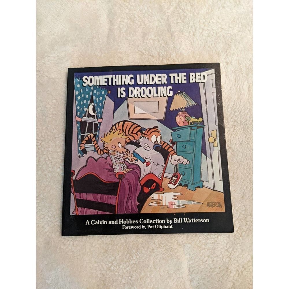 Calvin and Hobbes "Something Under the Bed is Drooling" comic book